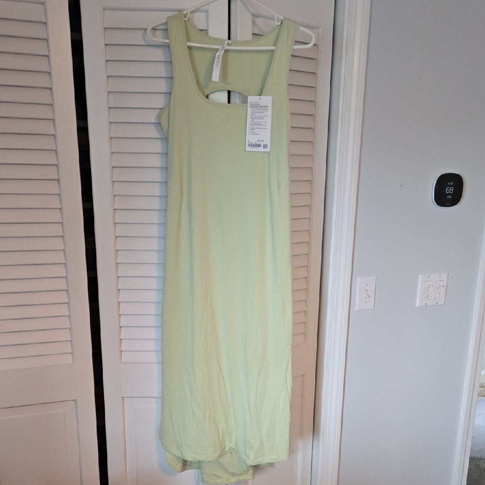 lululemon athletica Cream Backless Midi Dress